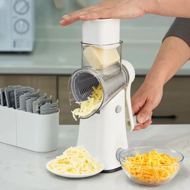 metal rotary cheese grater, rotary vegetable grater, rotary vegetable slicer and shredder