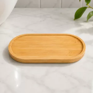 bathroom wooden tray